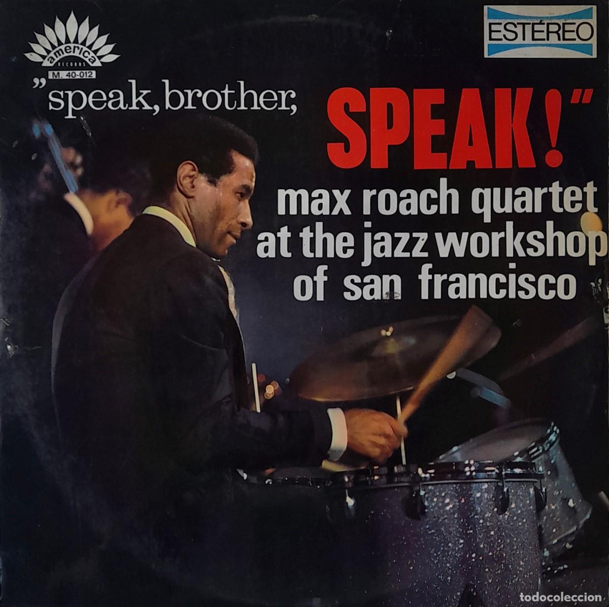 Discos de vinilo: MAX ROACH QUARTET. Speak, brother, speak! America 1969