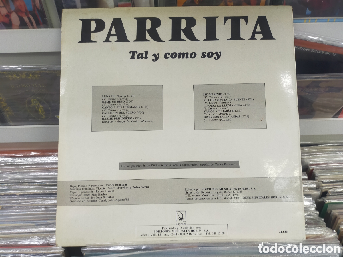 Discos de vinilo: Parrita LP tal y como soy 1988 escuchado - Foto 2