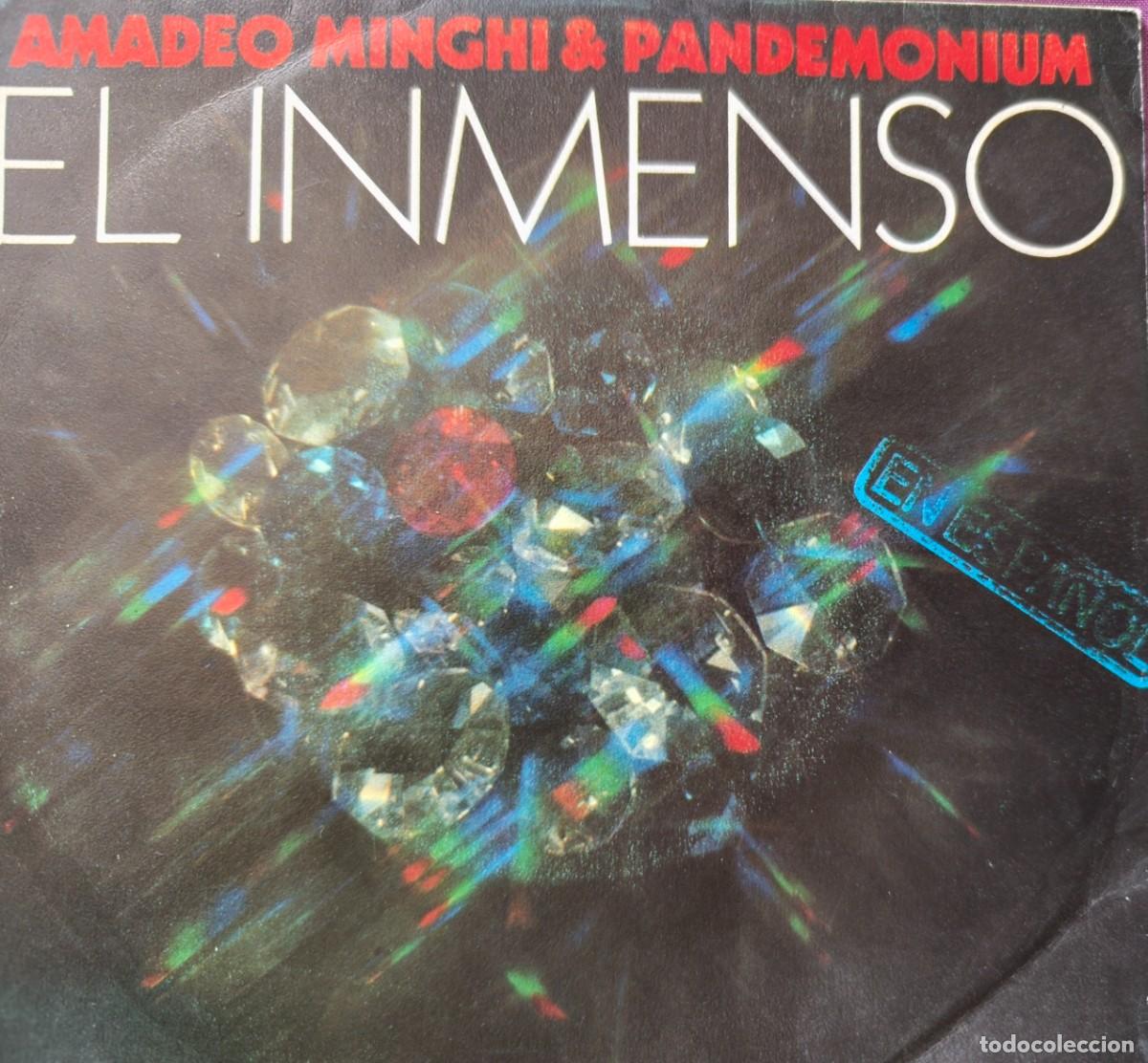 Discos de vinilo: El inmenso (en espa&ntilde;ol) Amadeo Minghi & Pandemonium
