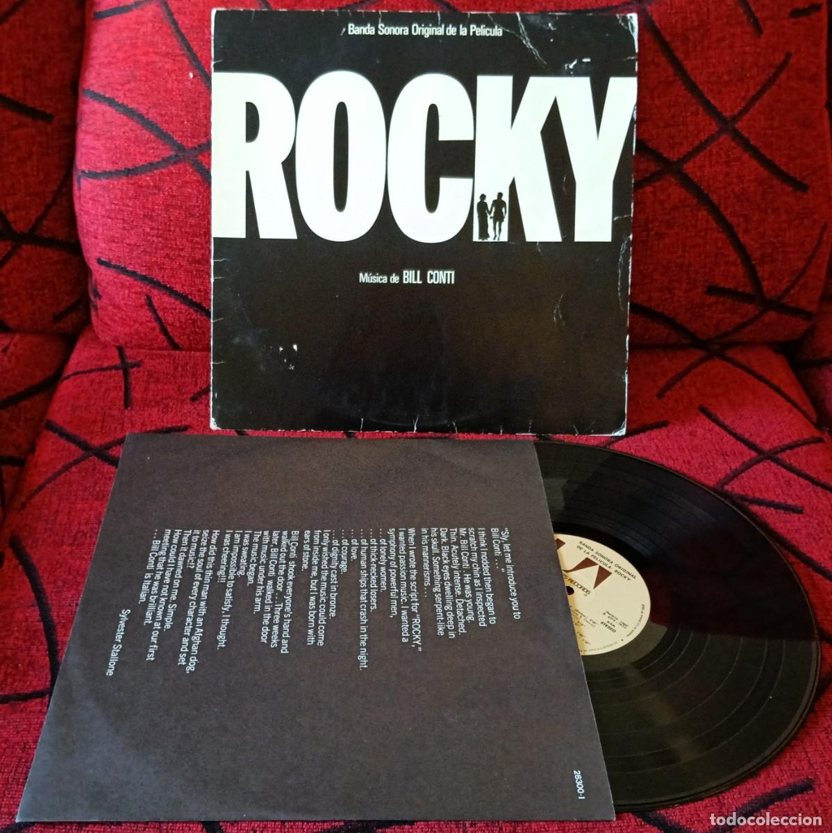 Discos de vinilo: ROCKY ** Banda Sonora Original De La Pel&iacute;cula ** VINILO LP 1977 BILL CONTI