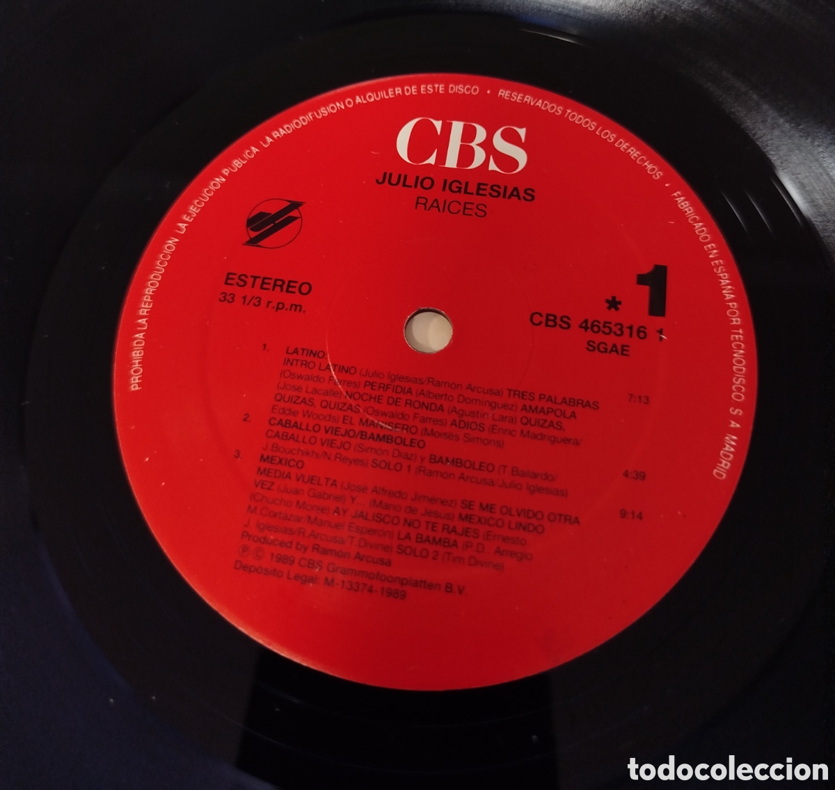 Discos de vinilo: Julio Iglesias - Raices - Foto 3