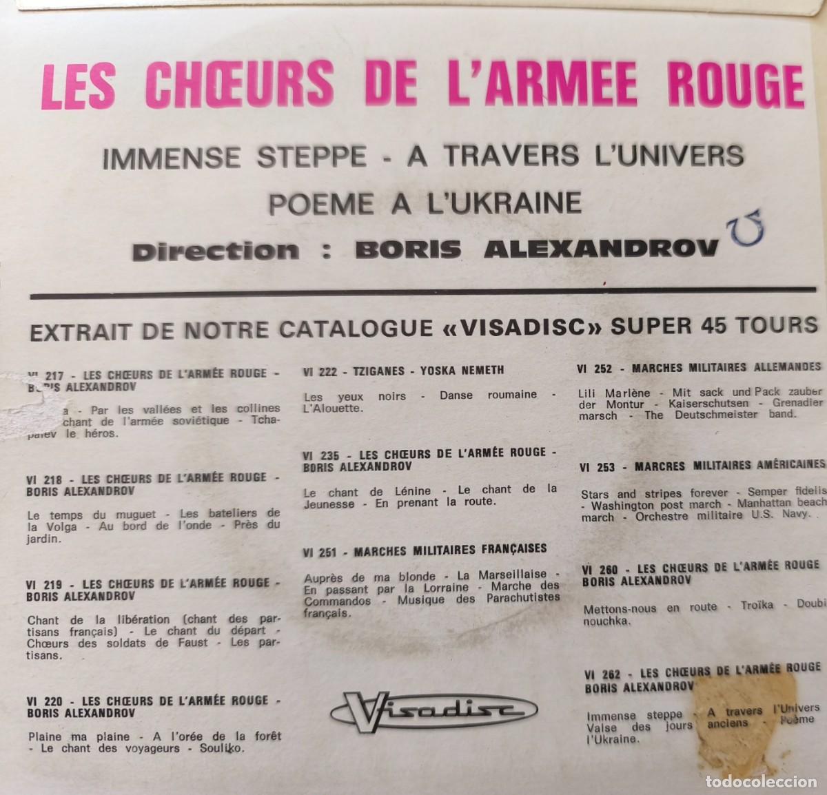 Discos de vinilo: Ch&oelig;urs de lArm&eacute;e Rouge (El Coro del Ej&eacute;rcito Rojo) - Foto 2