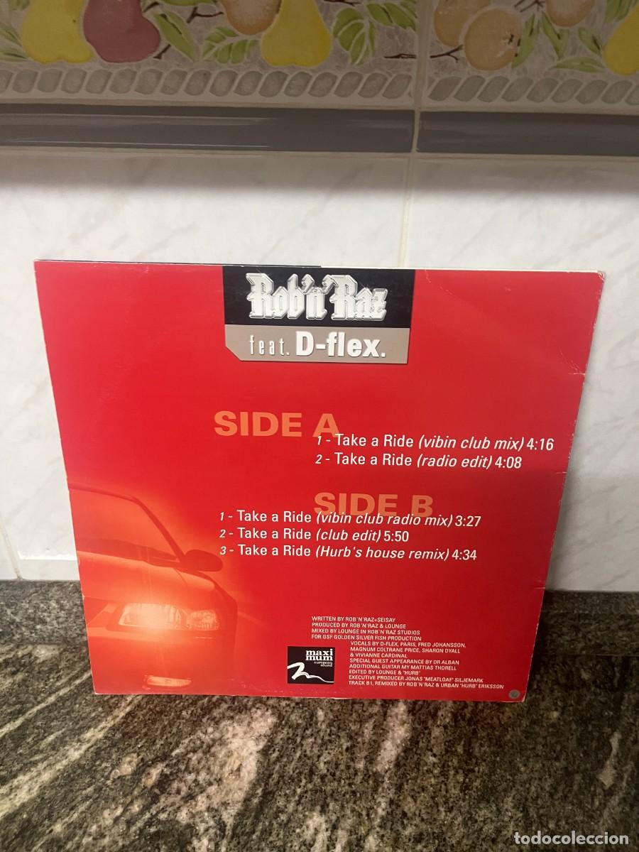 Discos de vinilo: Rob N Raz feat D-Flex Take A Ride - Foto 2