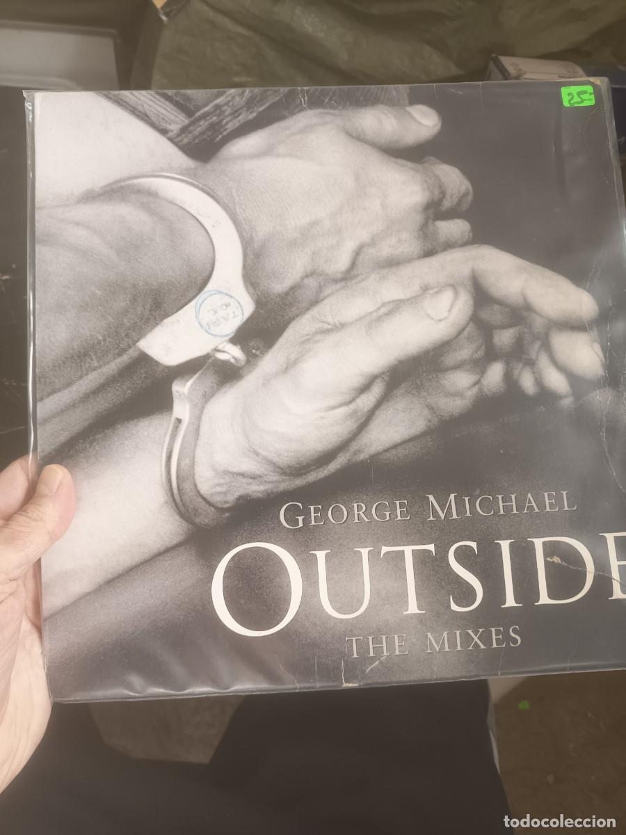 Discos de vinilo: DISCO MAXI OUTSIDE,( GEORGE MICHAEL)