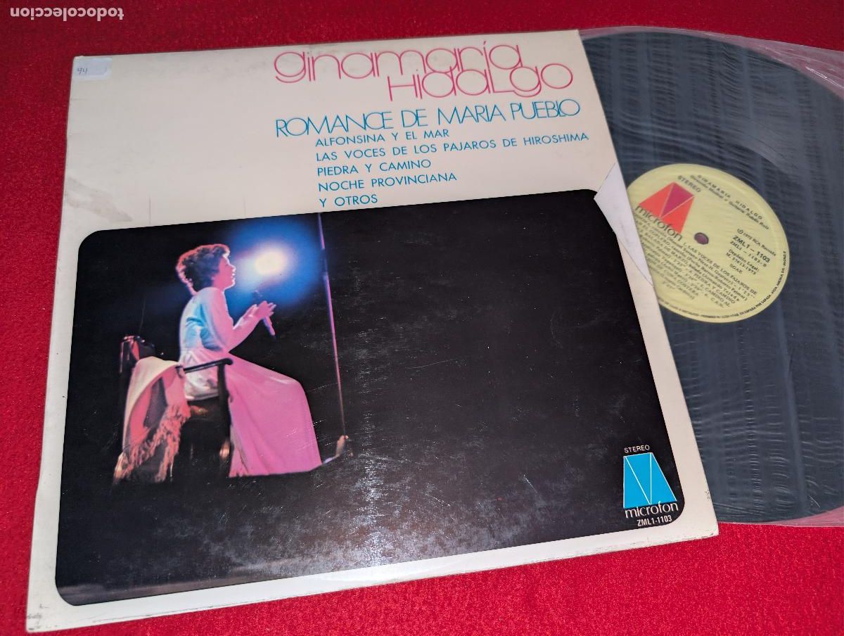 Discos de vinilo: GINAMARIA HIDALGO Romance de Maria Pueblo LP 1973 Microfon ESPA&Ntilde;A SPAIN