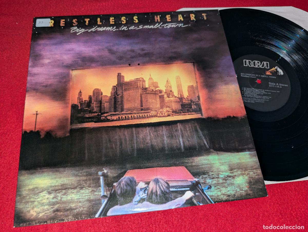 Discos de vinilo: RESTLESS HEART Big dreams in a small town LP 1988 RCA USA US