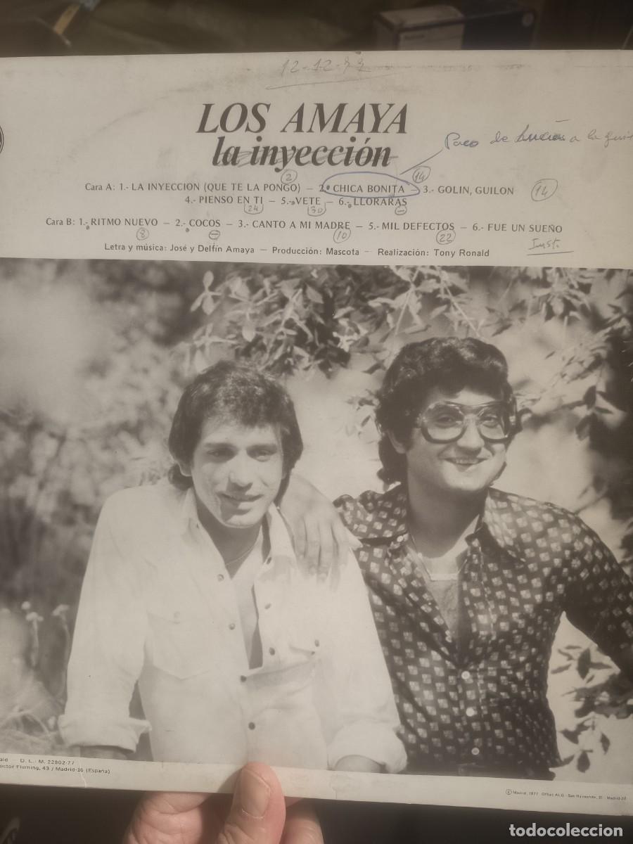 Discos de vinilo: DOSCO LP LOS AMAYA,( LA INYECCION) - Foto 2