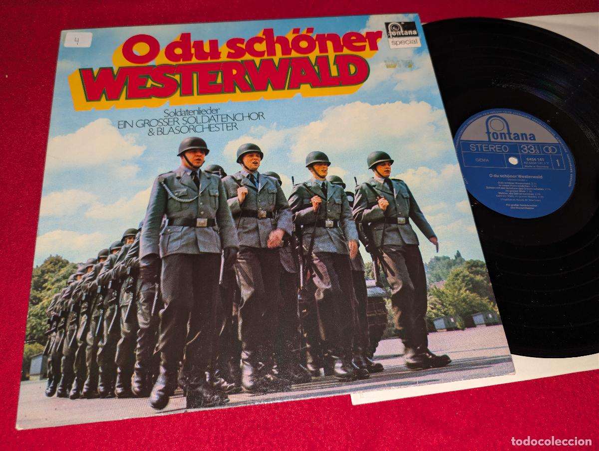 Discos de vinilo: EIN GROSSER SOLDATENCHOR & BLASORCHESTER O du schoner Westerwald LP Fontana MILITAR ALEMANIA