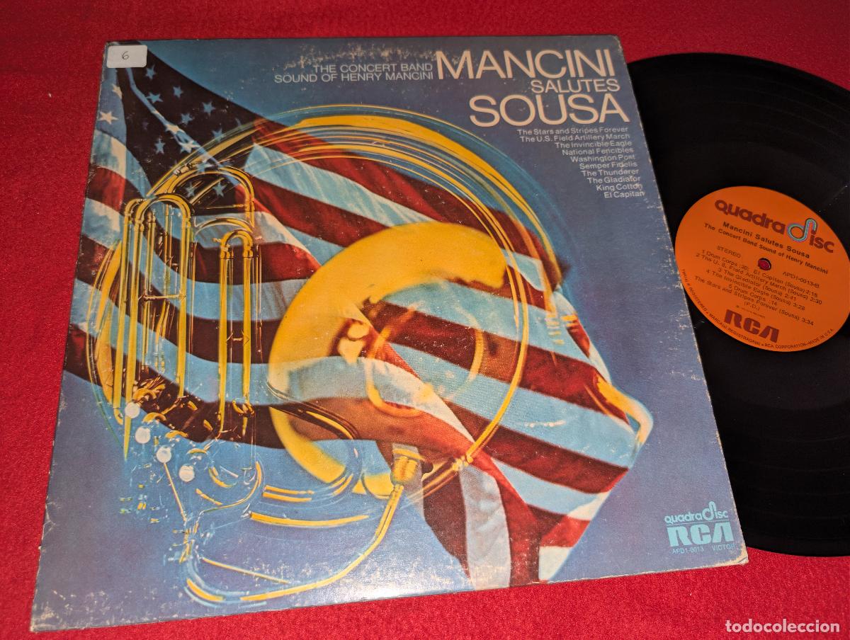 Discos de vinilo: MANCINI SALUTES SOUSA The concert band sound of Henry Mancini LP 1973 RCA USA US