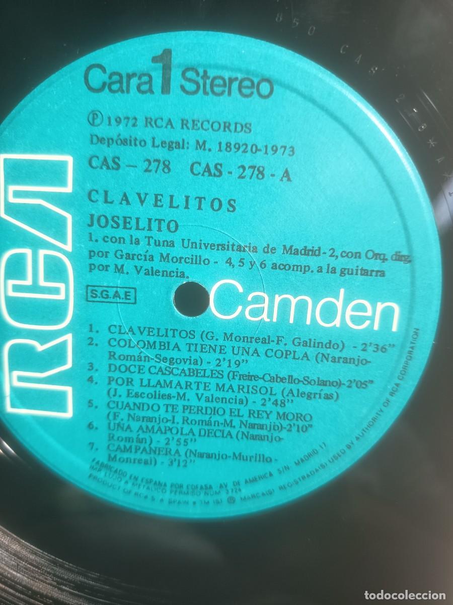 Discos de vinilo: DISCO LP JOSELITO,( CLAVELITOS) - Foto 3