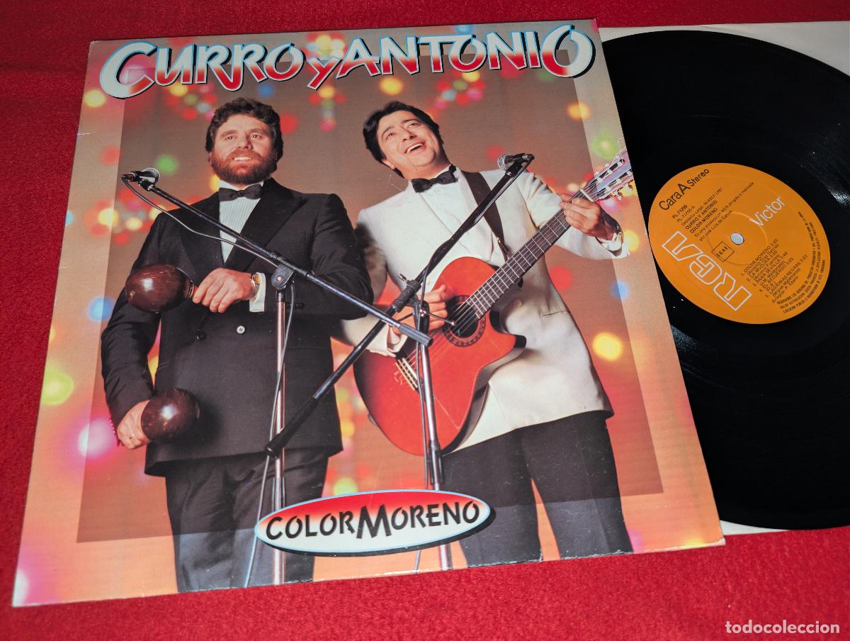 Discos de vinilo: CURRO Y ANTONIO Color moreno LP 1987 RCA MANOLO GAS+PEPE EBANO ++