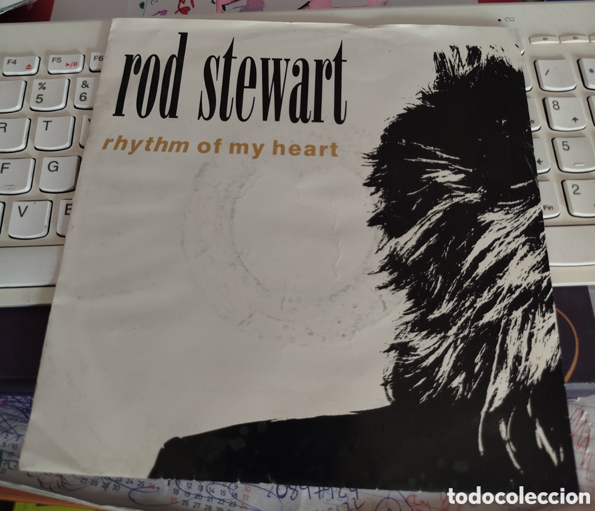 Discos de vinilo: Rod Stewart &ndash; Rhythm Of My Heart.