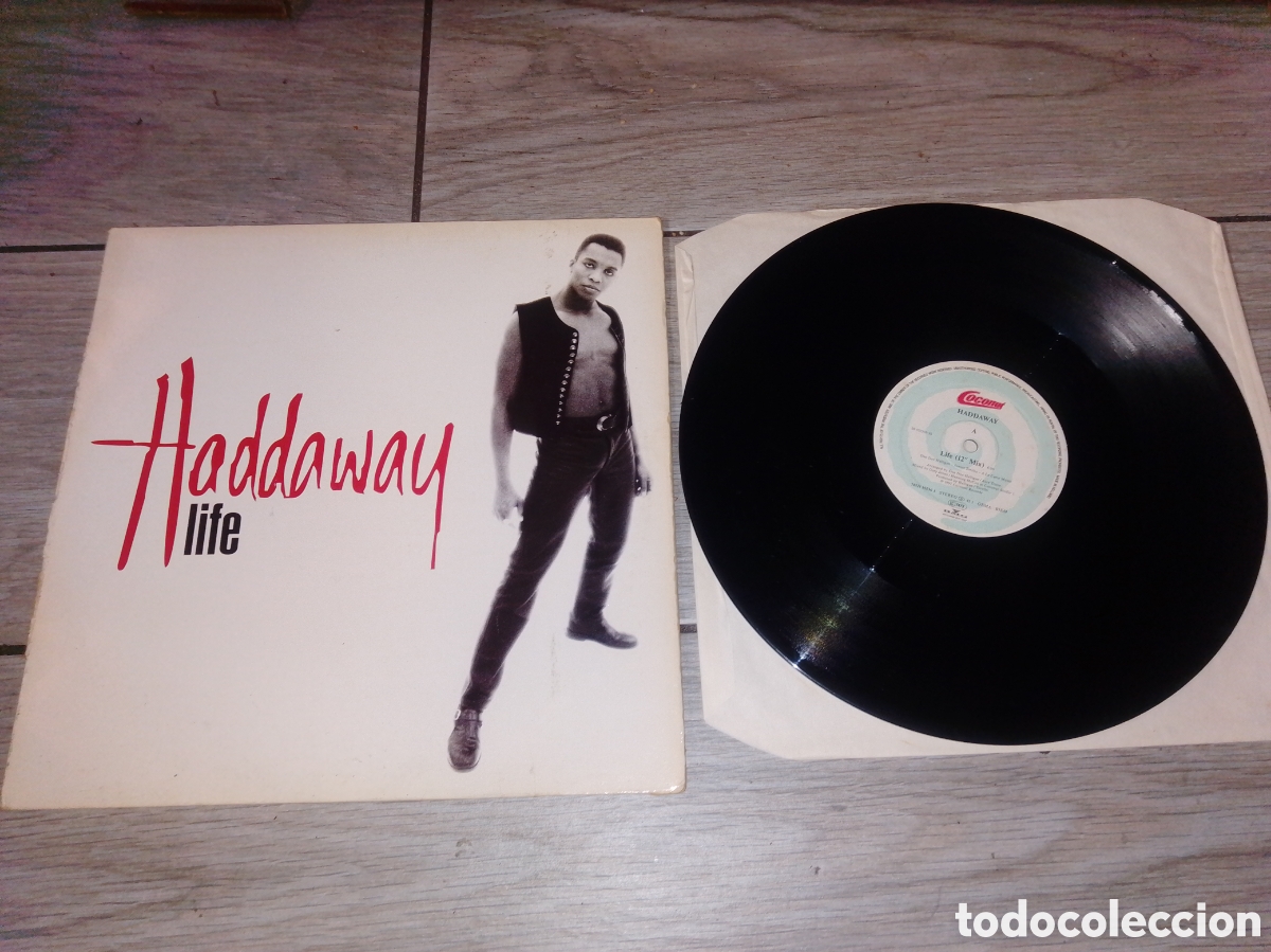 Discos de vinilo: HADDAWAY - LIFE - MAXI - GERMANY - COCONUT - LV -