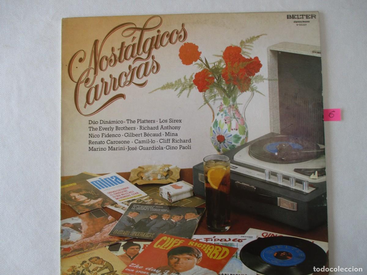 Discos de vinilo: DISCO LP NOSTALGICOS CARROZAS , VARIOS CANTANTES A&Ntilde;OS 70/80. BUEN ESTADO VER FOTOS