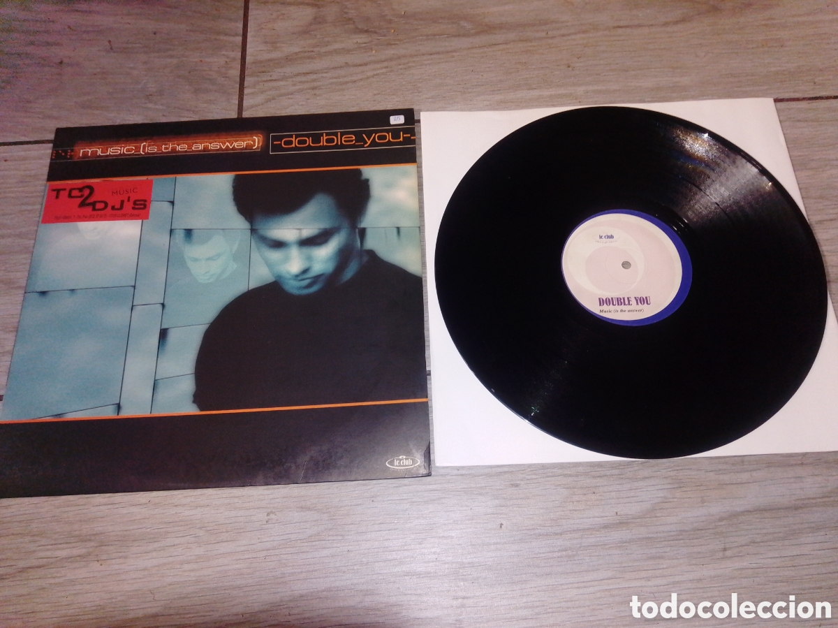 Discos de vinilo: DOUBLE YOU - MUSIC IS THE ANSWER - MAXI - SPAIN - LE CLUB - PLS 25 - L -