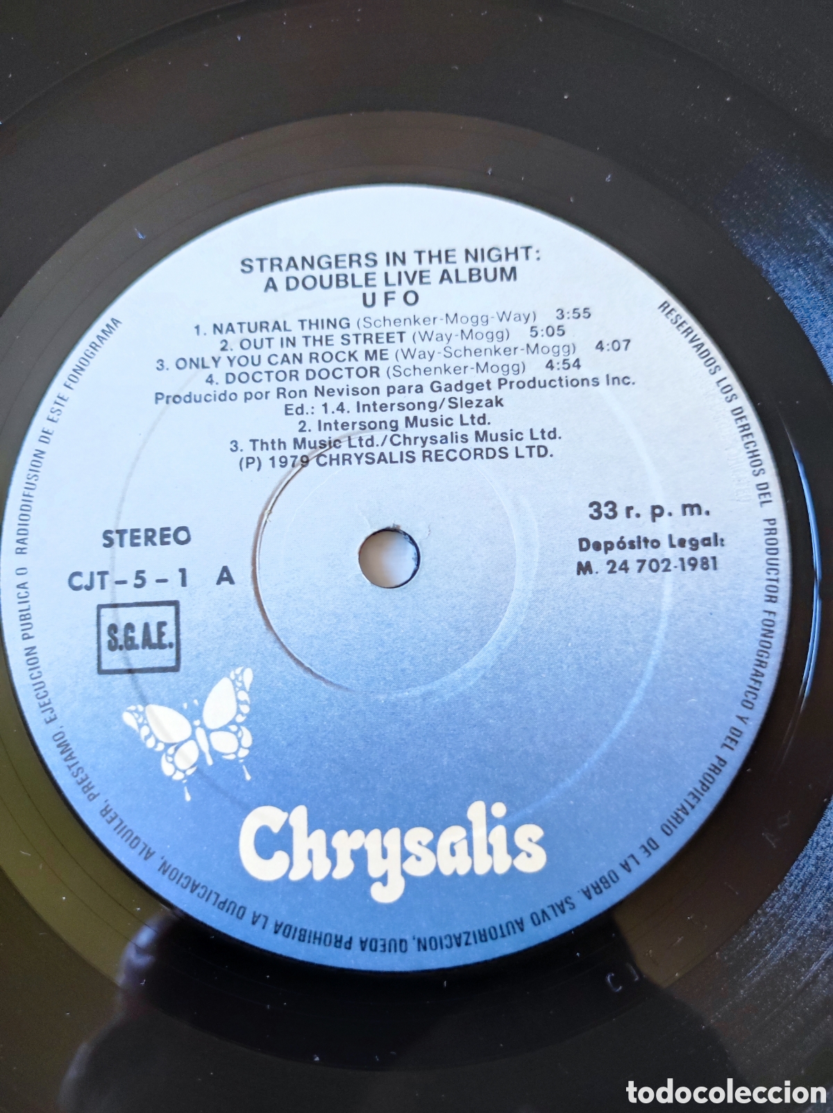 Discos de vinilo: UFO - STRANGERS IN THE NIGHT - Foto 5