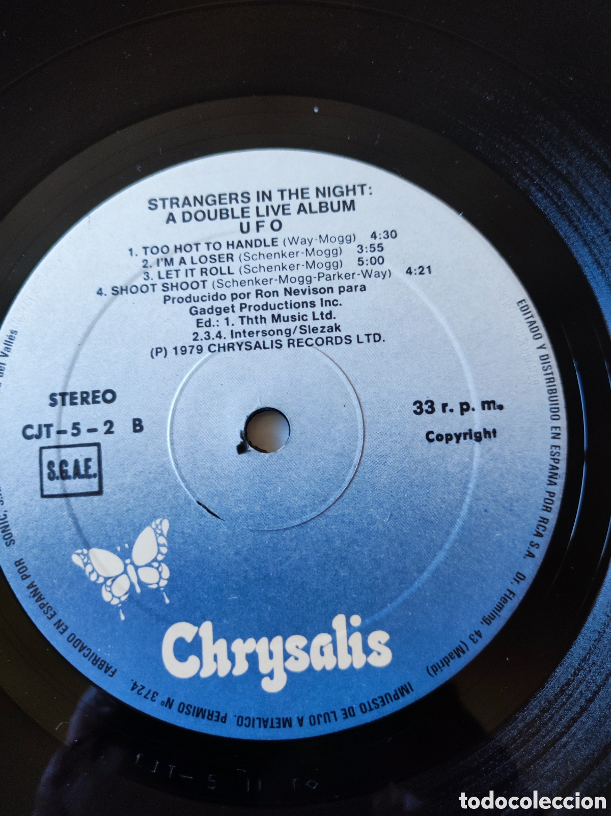 Discos de vinilo: UFO - STRANGERS IN THE NIGHT - Foto 8