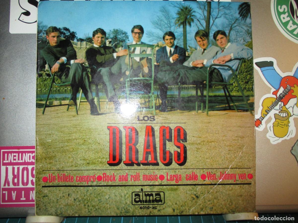Dischi in vinile: 916- EP Los Dracs (1965) - Un Billete Compr&oacute; / Rock And Roll Music - Vinilo Alma 4010-XC