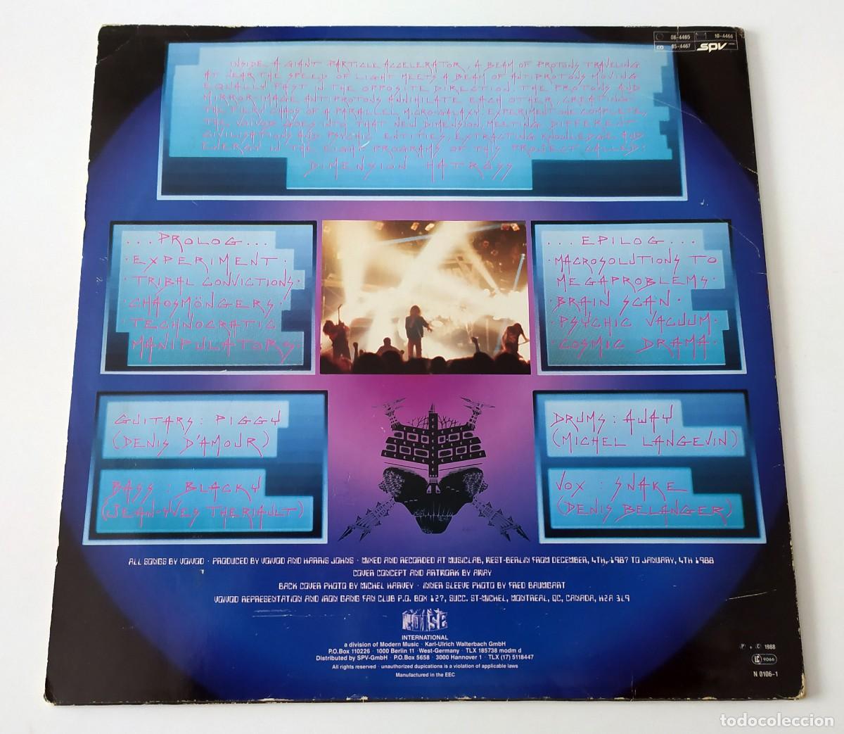Discos de vinilo: LOTE 2 LPS DE VOIVOD : DIMENSION HATROSS + KILLING TECHNOLOGY - Foto 5