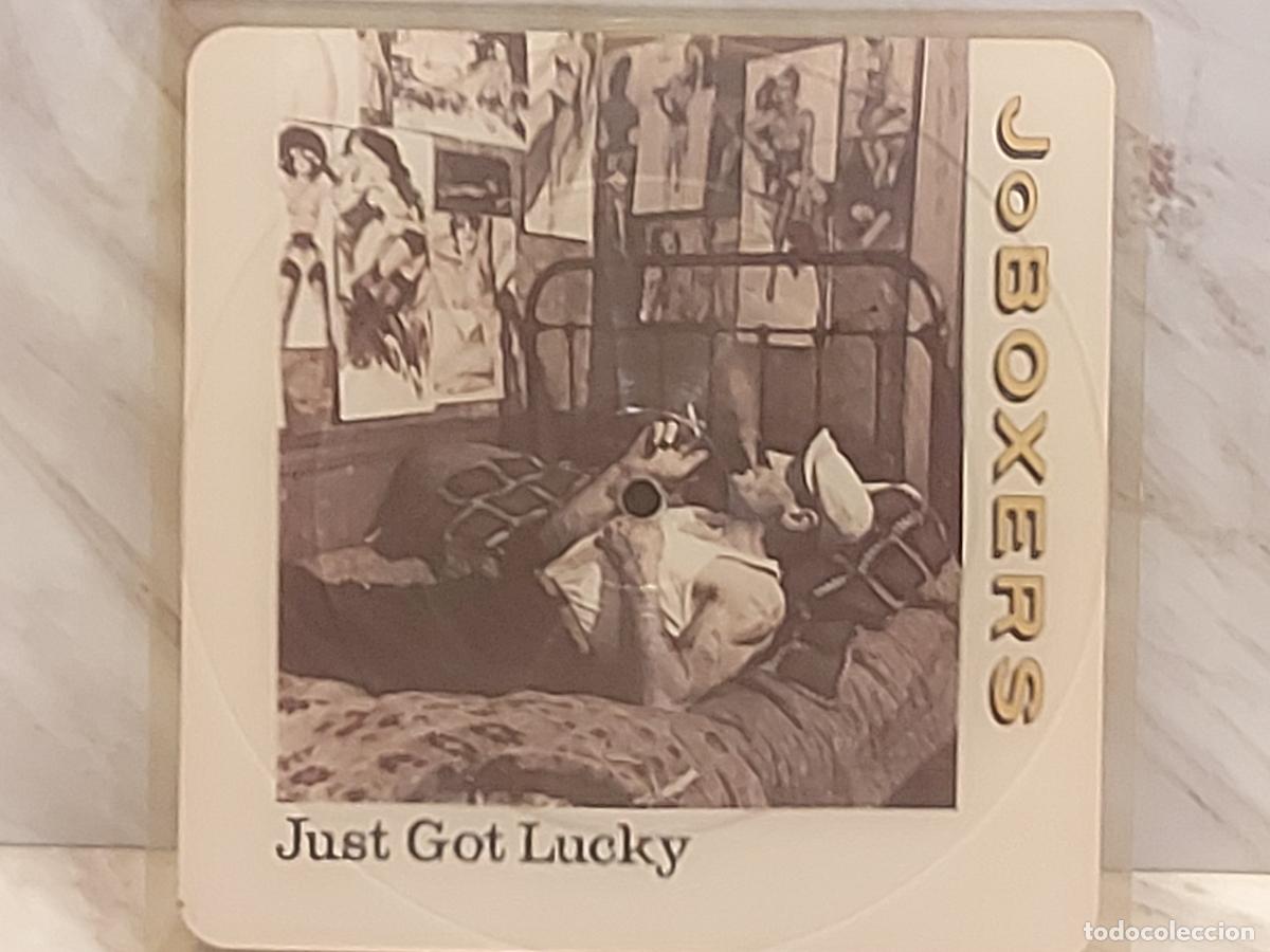 Vinyl records: PICTURE DISC !! | JOBOXERS | JUST GOT LUCKY | SQUARE PICTURE | UK 1983 | RCA BOXXP 2