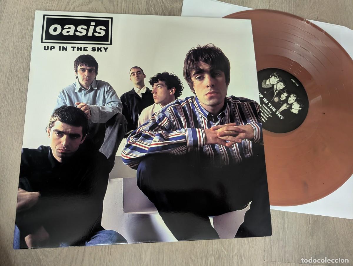 Discos de vinilo: OASIS - UP IN THE SKY ..LP DE VINILO DE COLOR - EDICION LIMITADA DESCATALOGADA A 300 COPIAS -