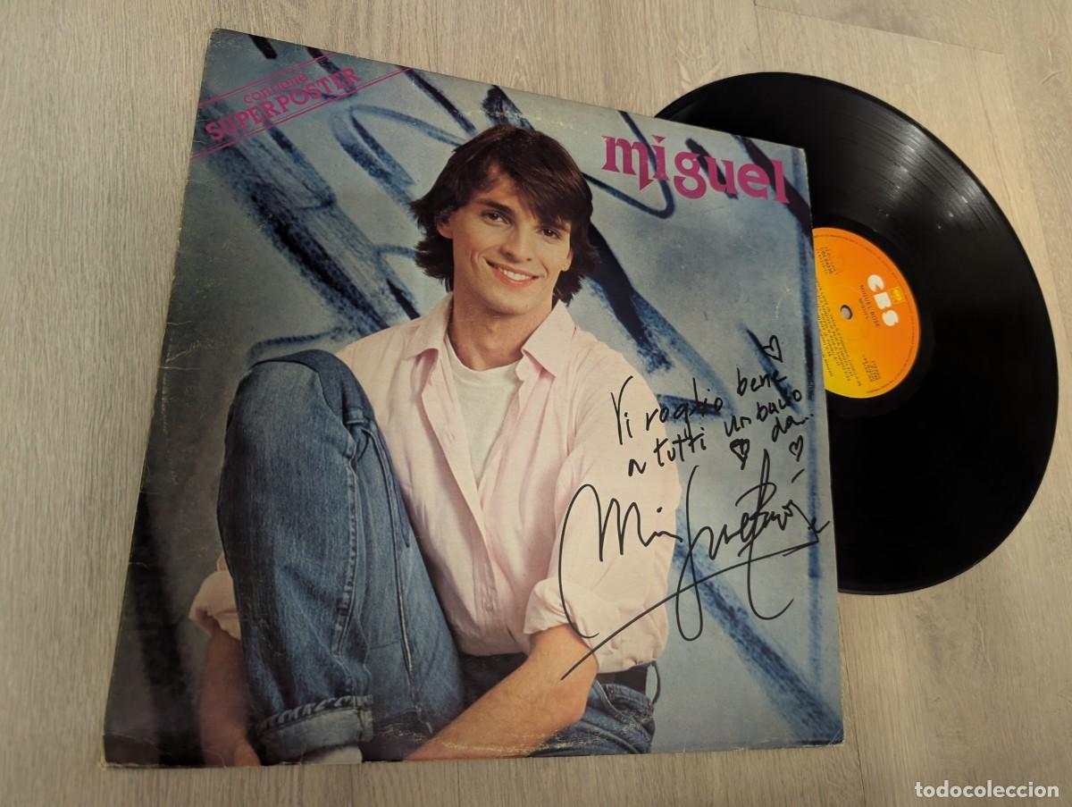 Discos de vinilo: MIGUEL BOSE - MIGUEL ..LP DE CBS - ED. ITALIA 1980 - EL ALBUM MIGUEL EN ITALIANO..FIRMADO Y DEDICAD