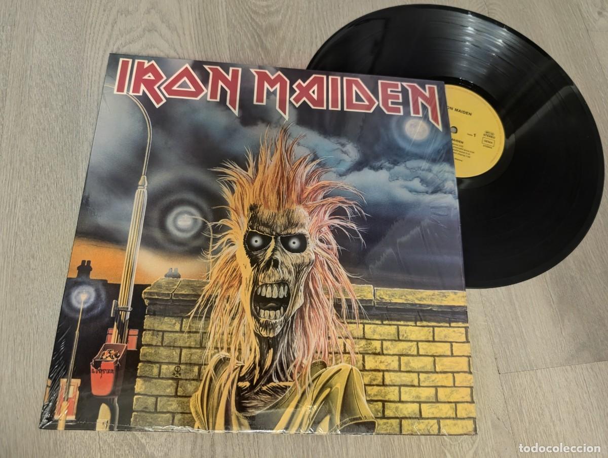 Discos de vinilo: IRON MAIDEN - LP MISMO NOMBRE ..LP EMI - ELECTROLA - GERMANY - NUEVA REEDICION TOTALMENTE NUEVO