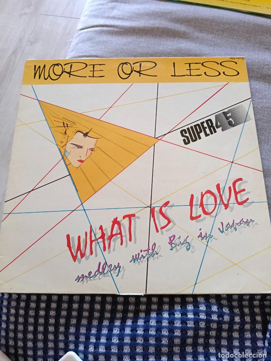Discos de vinilo: RAR MAXI 12. MORE OR LESS. WHAT IS LOVE. MEDLEY BIJ IN JAPAN. ALPHAVILLE. SPAIN