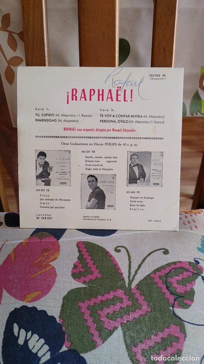 Discos de vinilo: RAPHAEL-EP TU CUPIDO +3 - Foto 2