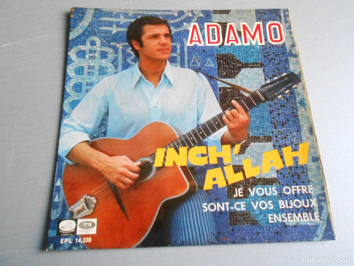 Discos de vinilo: ADAMO, EP, INCH&acute; ALLAH + 3, A&Ntilde;O 1967, LA VOZ DE SU AMO EPL 14.338
