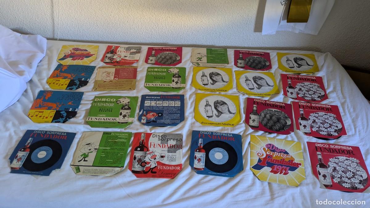 Discos de vinilo: Lote 128 discos de vinilo singles EP y Fundador