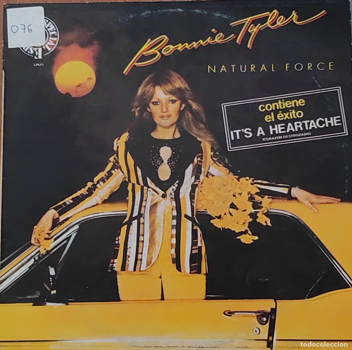 Discos de vinilo: BONNIE TYLER - NATURAL FORCE LP RCA VICTOR PL 31420 IT'S A HEARTACHE