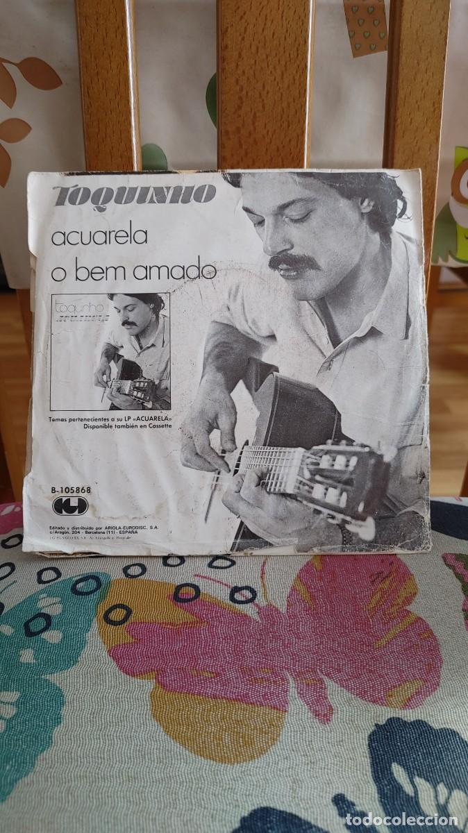 Discos de vinilo: TOQUINHO-SINGLE ACUARELA - Foto 2