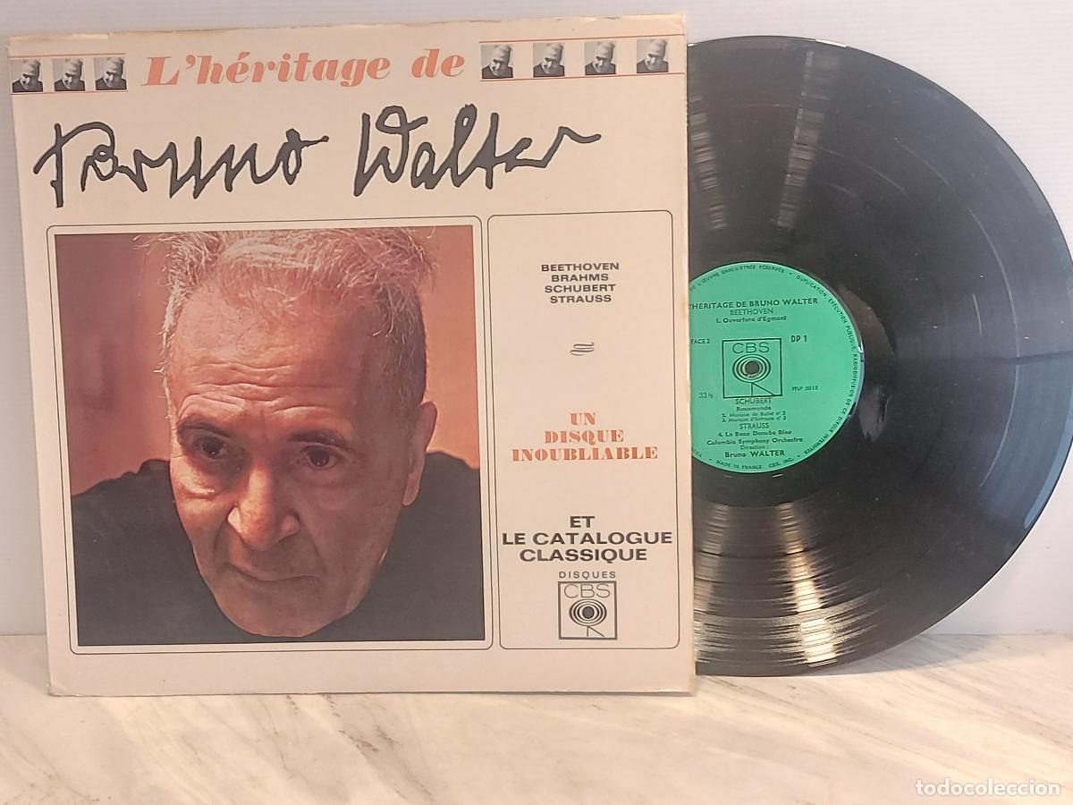Discos de vinilo: BRUNO WALTER | L'H&Eacute;RITAGE DE BRUNO WALTER | BEETHOVEN BRAHMS SCHUBERT STRAUSS | LP MBC. ***