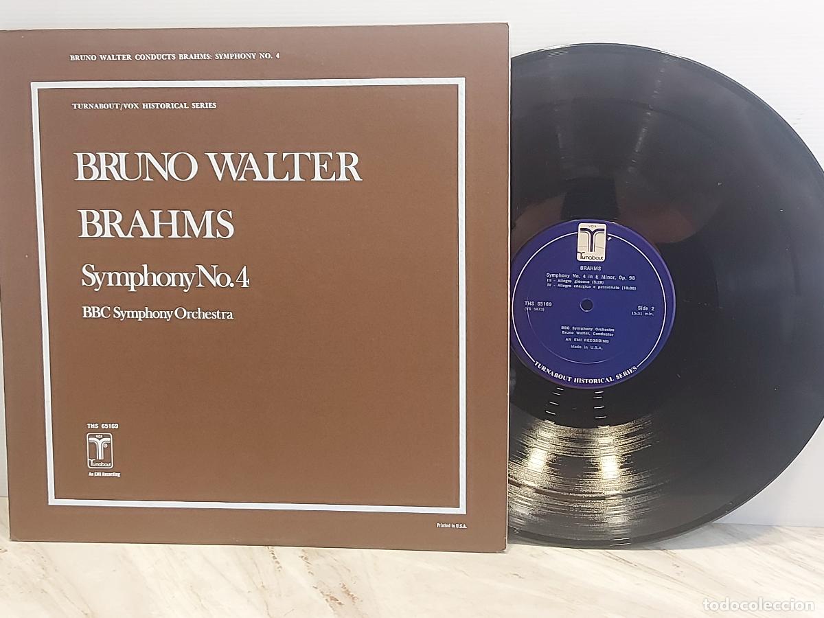 Discos de vinilo: BRUNO WALTER | BRAHMS SYMPHONY NO.4 | BBC SYMPHONY ORCHESTRA | LP-TURNABOUT-USA | MBC.***
