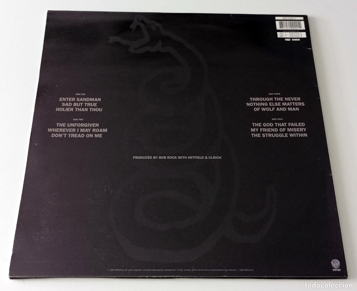 Discos de vinilo: LP METALLICA - METALLICA - Foto 2