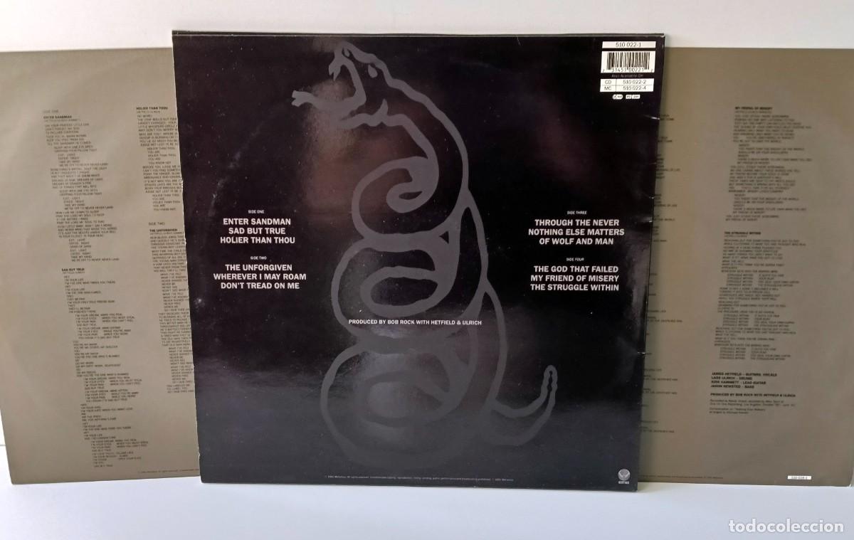 Discos de vinilo: LP METALLICA - METALLICA - Foto 5