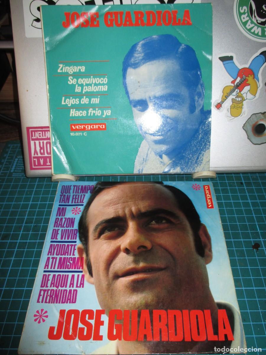 Disques de vinyle: 926- Lote 2 Vinilos EP Jos&eacute; Guardiola &ndash; Sello Vergara (1968/1969) - Muy buen estado
