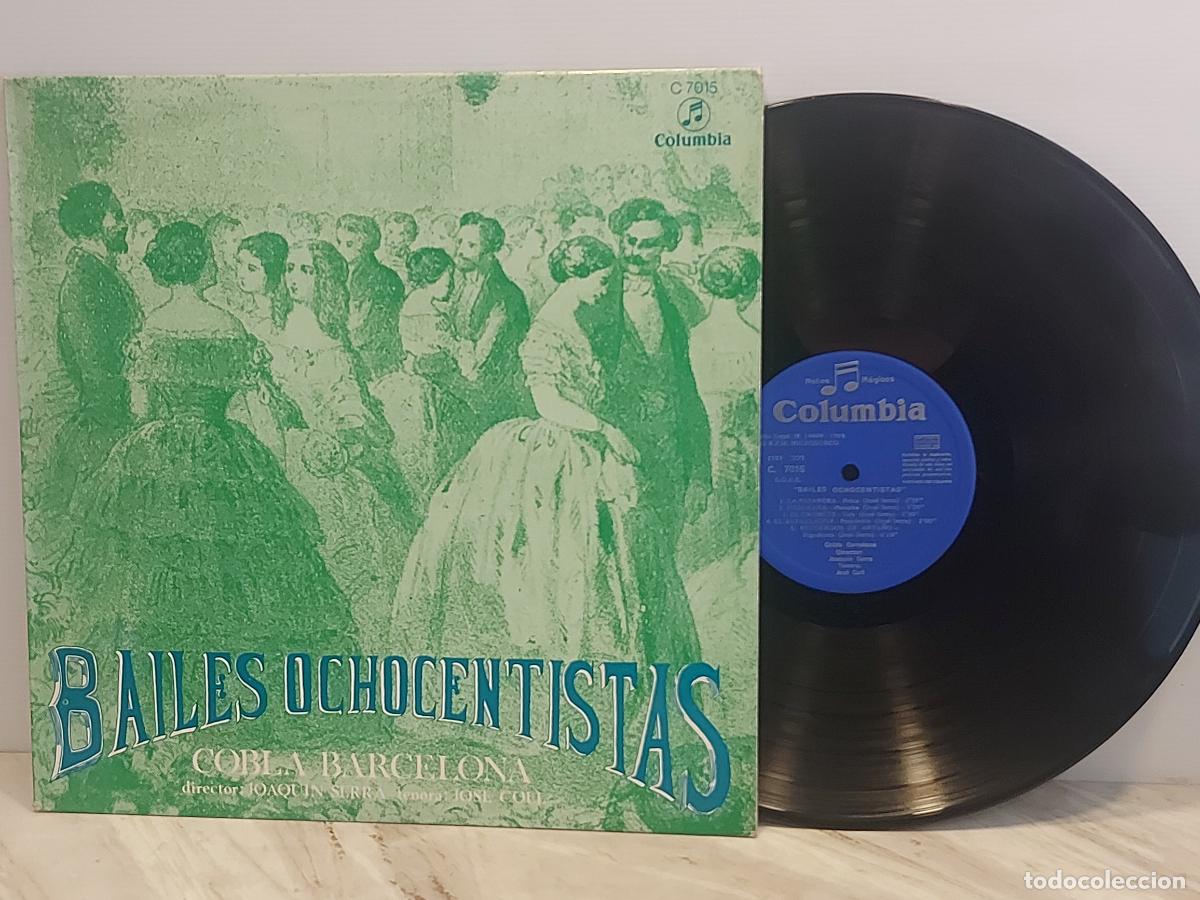Discos de vinilo: COBLA BARCELONA | BAILES OCHOCENTISTAS | JOAQU&Iacute;N SERRA | LP-COLUMBIA-1969 | MBC.***