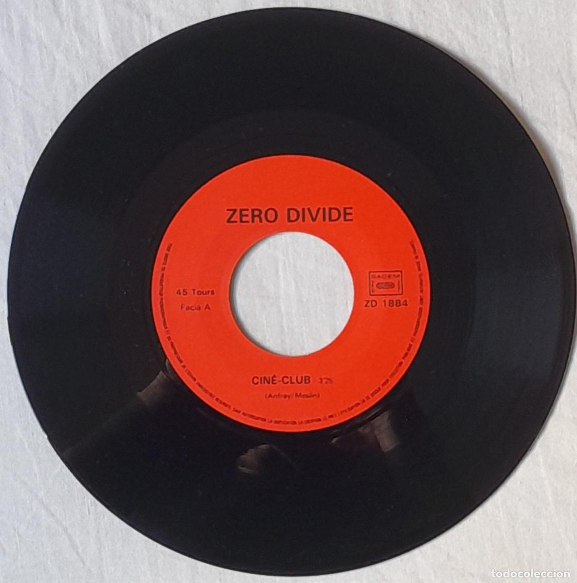 Discos de vinilo: ZERO DIVIDE. Sc&eacute;nario / Cin&eacute;-club. Single - Foto 3