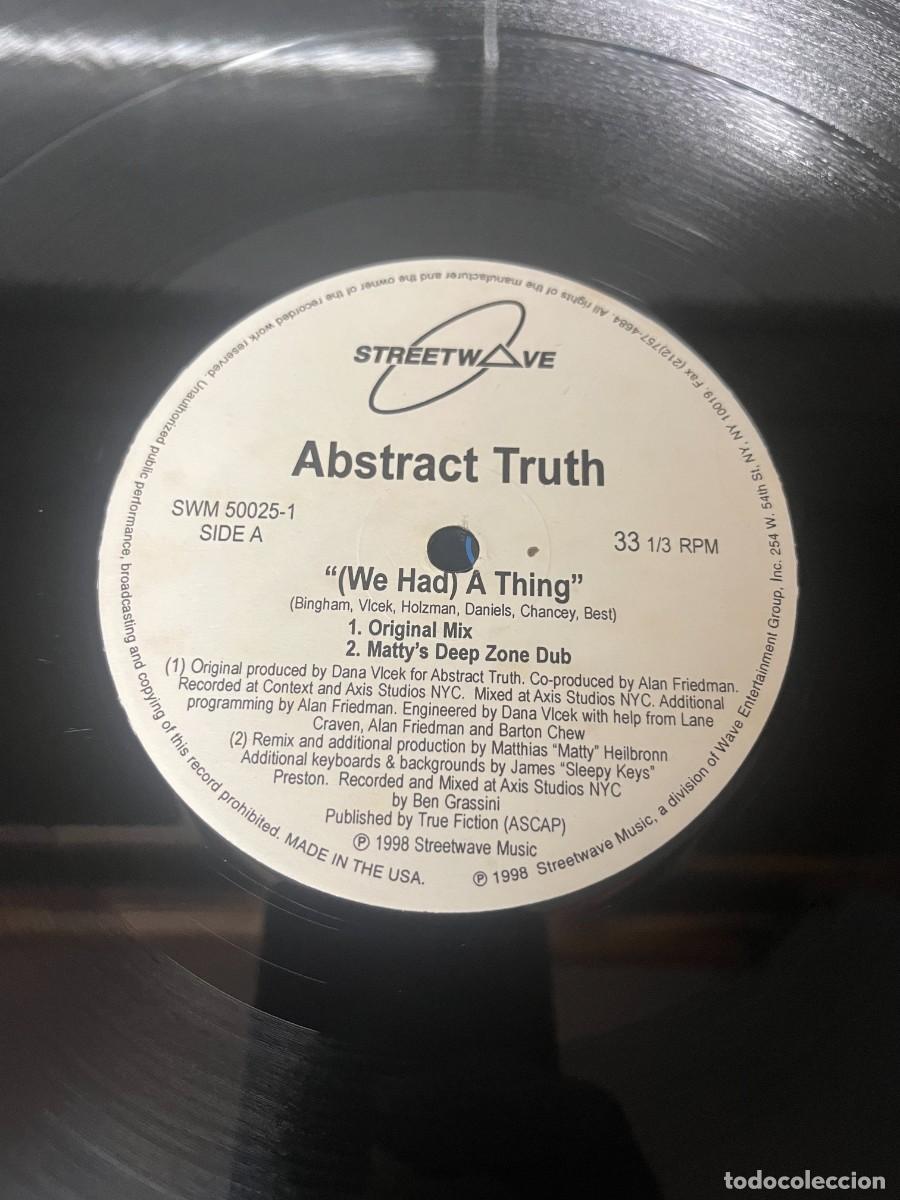 Discos de vinilo: Abstract Truth (We Had) A Thing - Foto 4