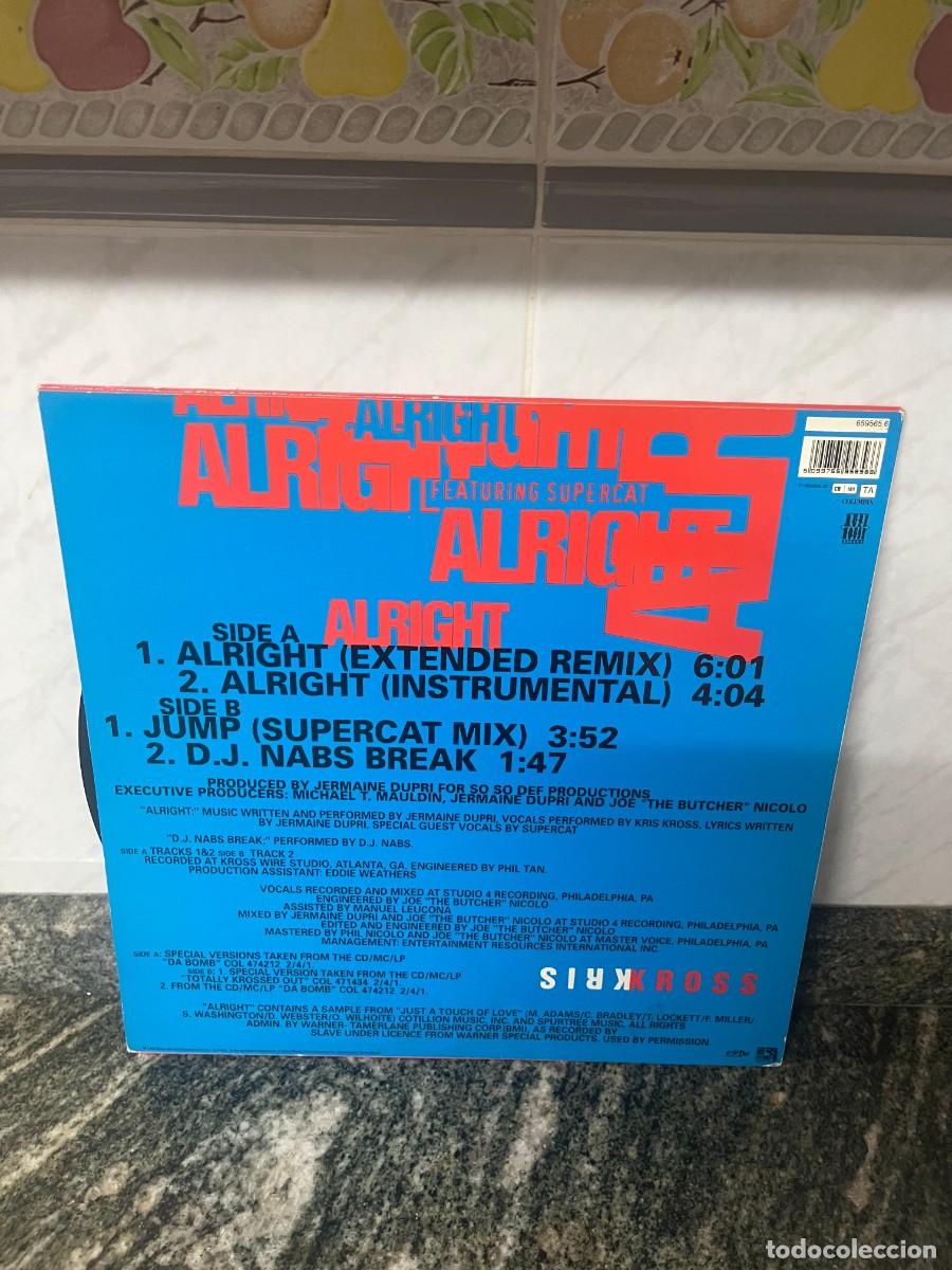 Discos de vinilo: Kris Kross Alright Maxi - Foto 2