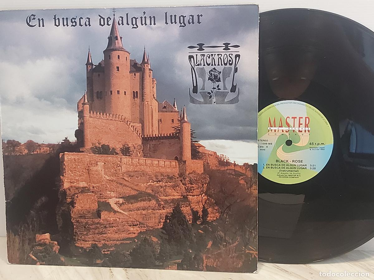 Discos de vinilo: BLACK ROSE | EN BUSCA DE ALG&Uacute;N LUGAR | MAXI SG-MASTER RECORDS-1992 | MBC.***