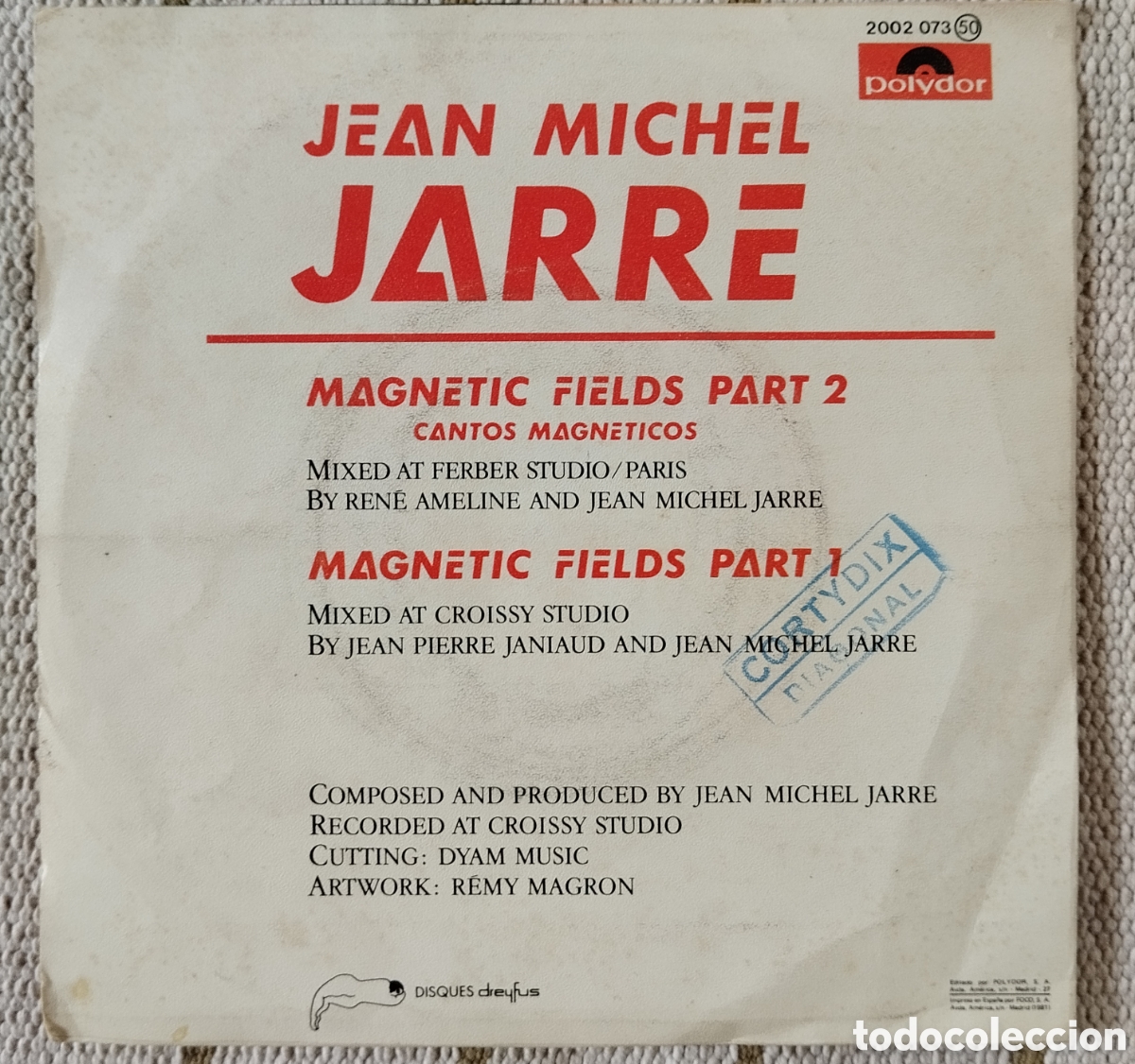 Discos de vinilo: Jean Michel Jarre - Magnetic Fields -single - Foto 2