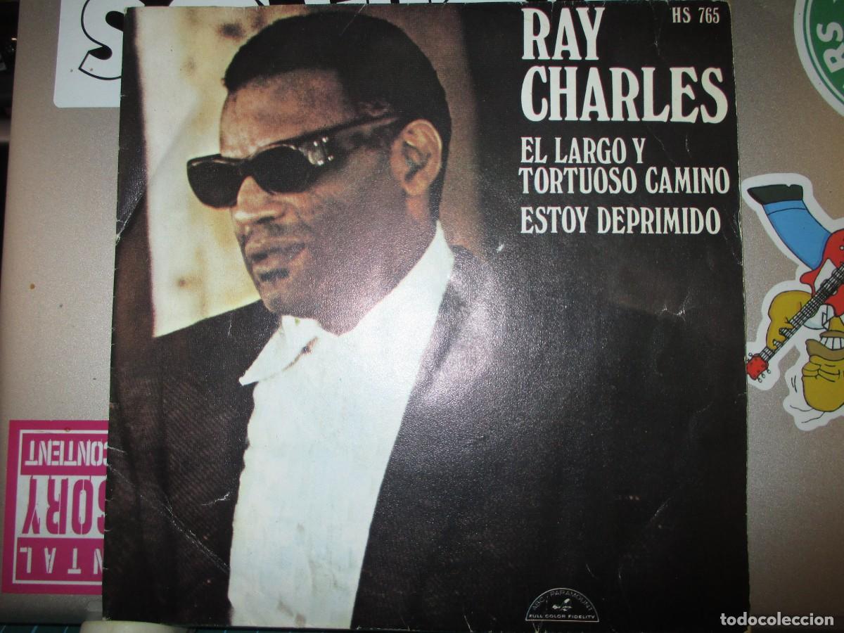 Disques de vinyle: 931- Vinilo 7&rdquo; Single Ray Charles - El largo y tortuoso camino (Hispavox 1971) - &iexcl;Excelente estado!