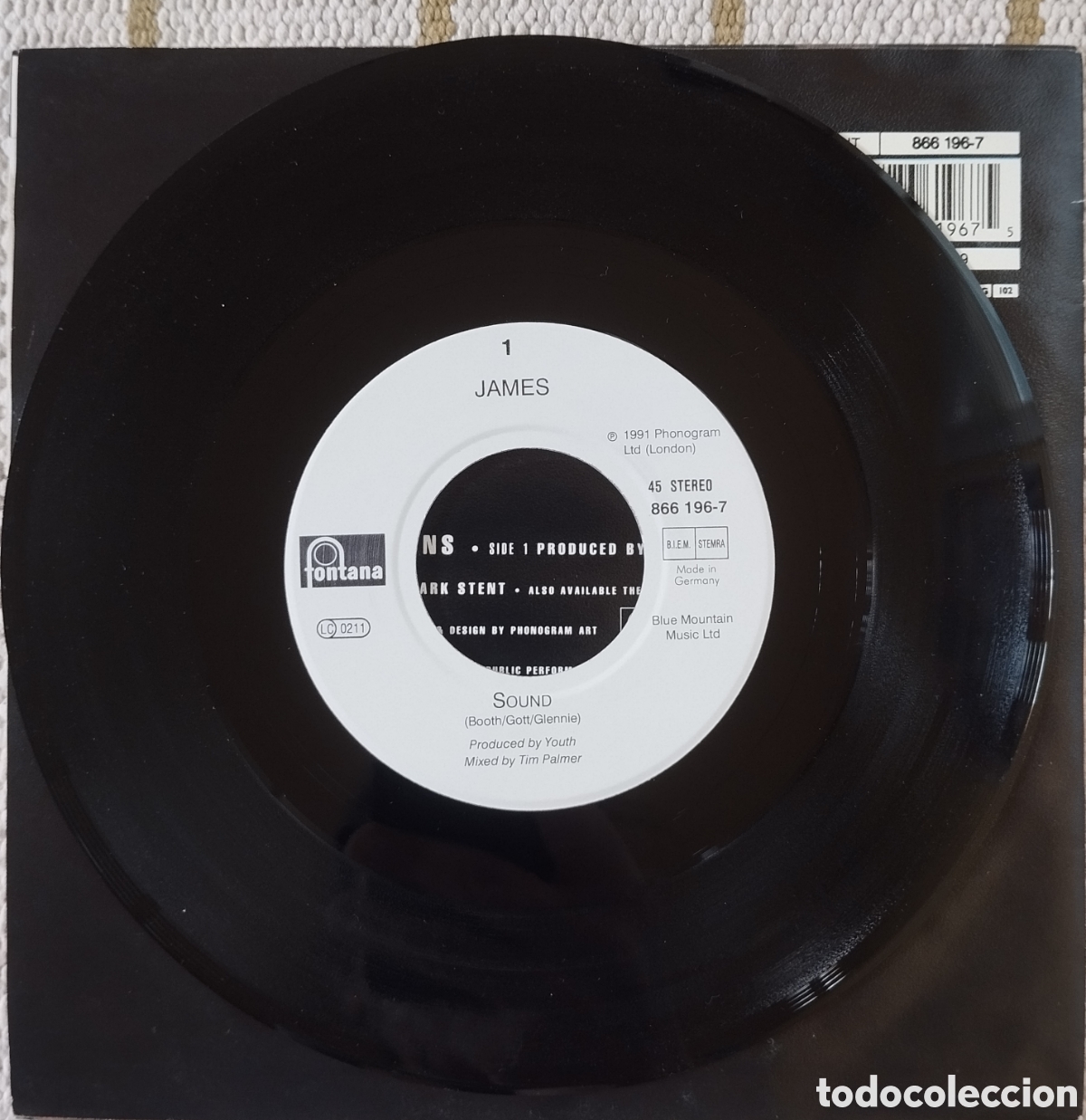 Discos de vinilo: James - Sound / All my sons - single - Foto 4