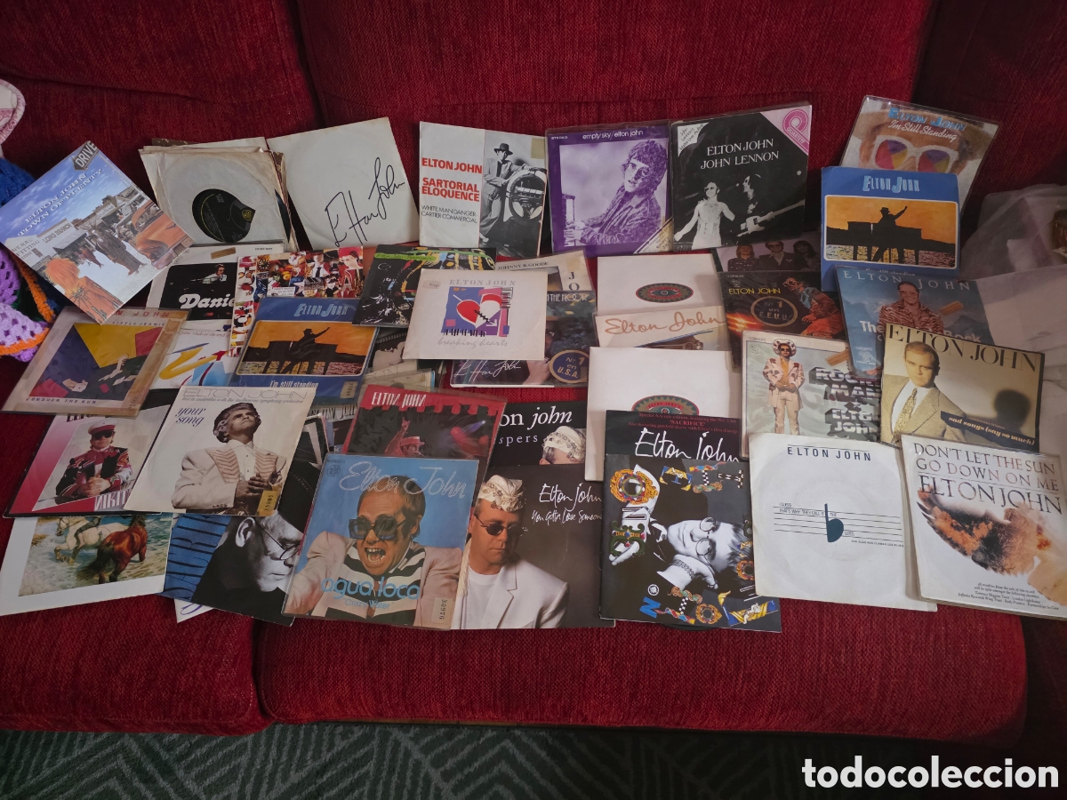Discos de vinilo: ELTON JOHN TODA SU HISTORIA EN 59 SINGLES