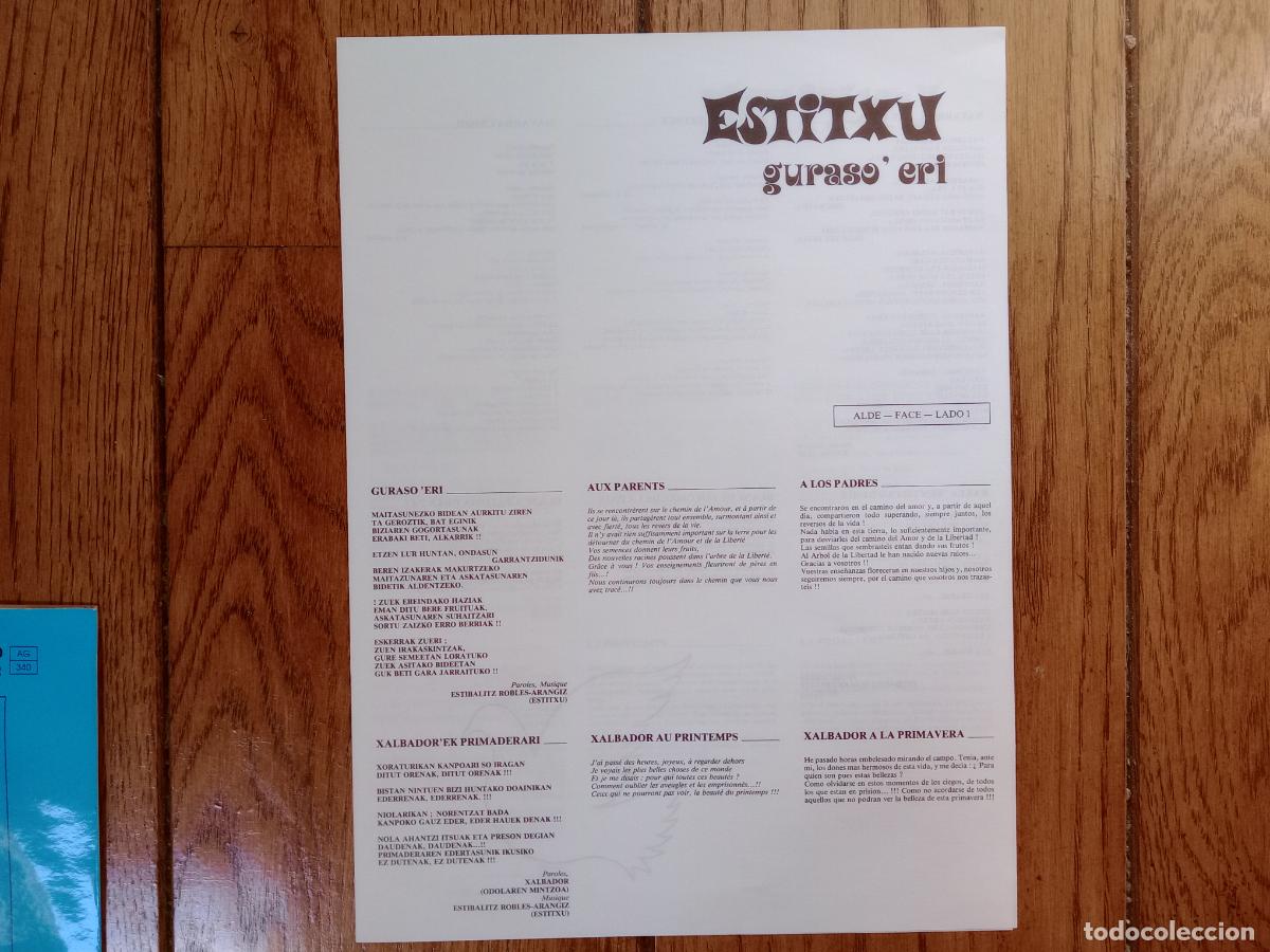 Discos de vinilo: Estitxu - guraso eri - Foto 3