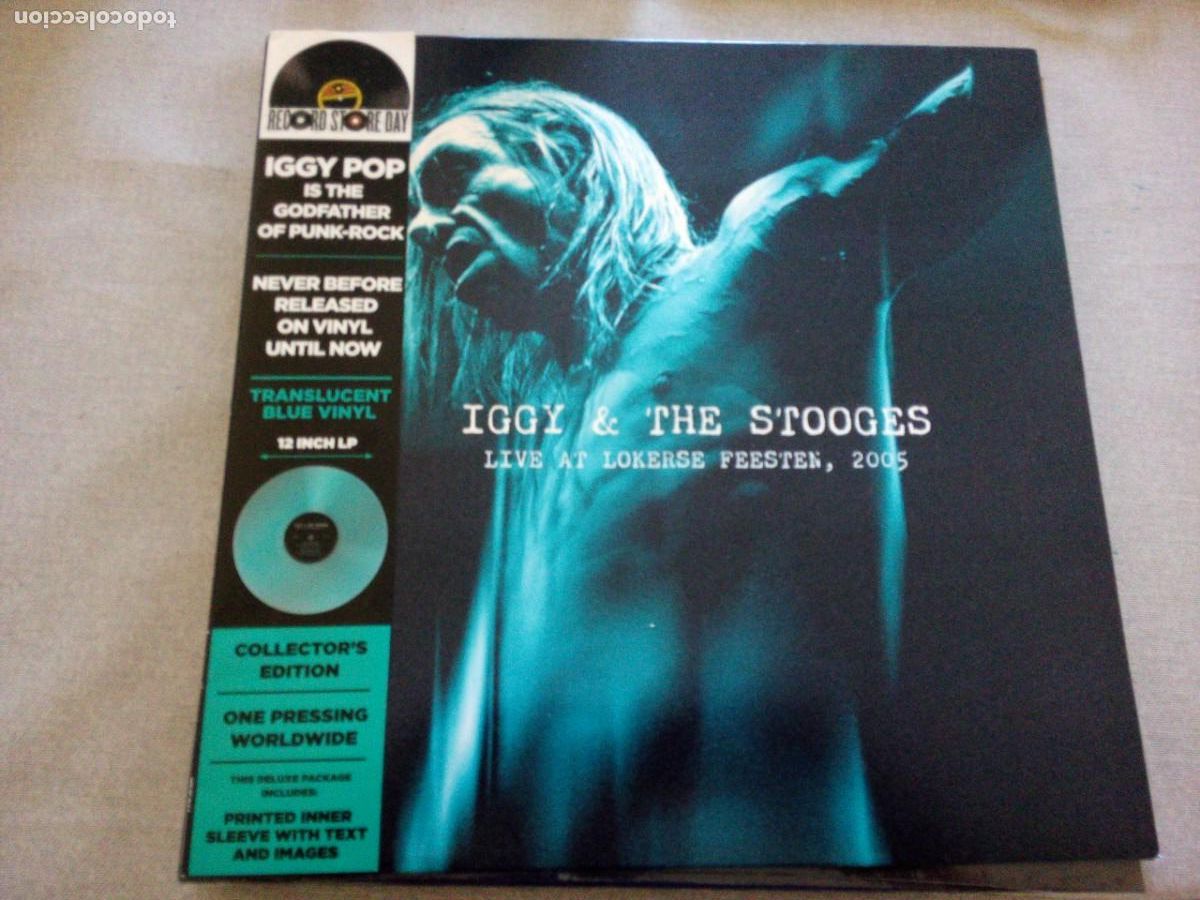 Discos de vinilo: Iggy & The Stooges &lrm;&ndash; Live At Lokerse Feesten LP VINILO BLUE 2005