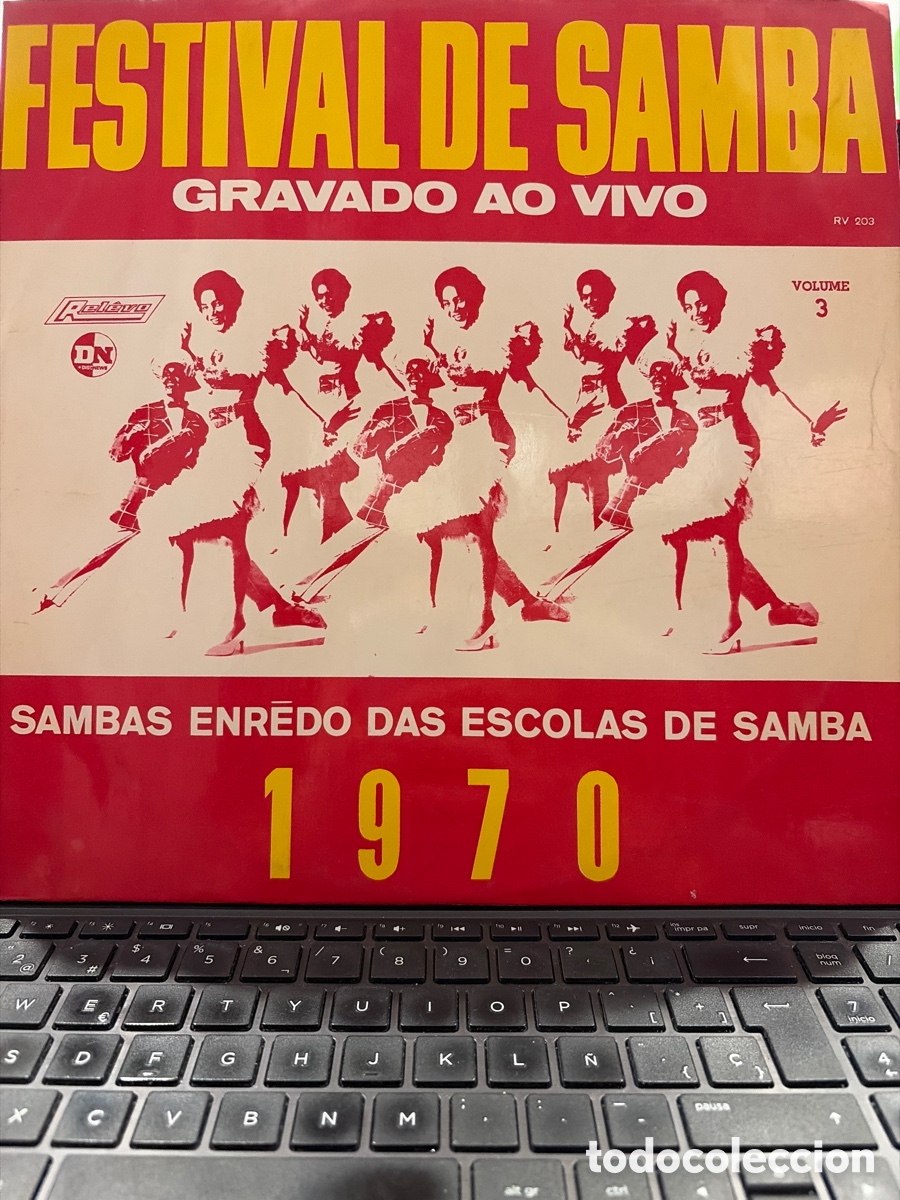 Discos de vinilo: FESTIVAL DE SAMBA - GRAVADO AO VIVO - 1970 SAMBAS ENREDO DAS ESCOLAS DE SAMBA -